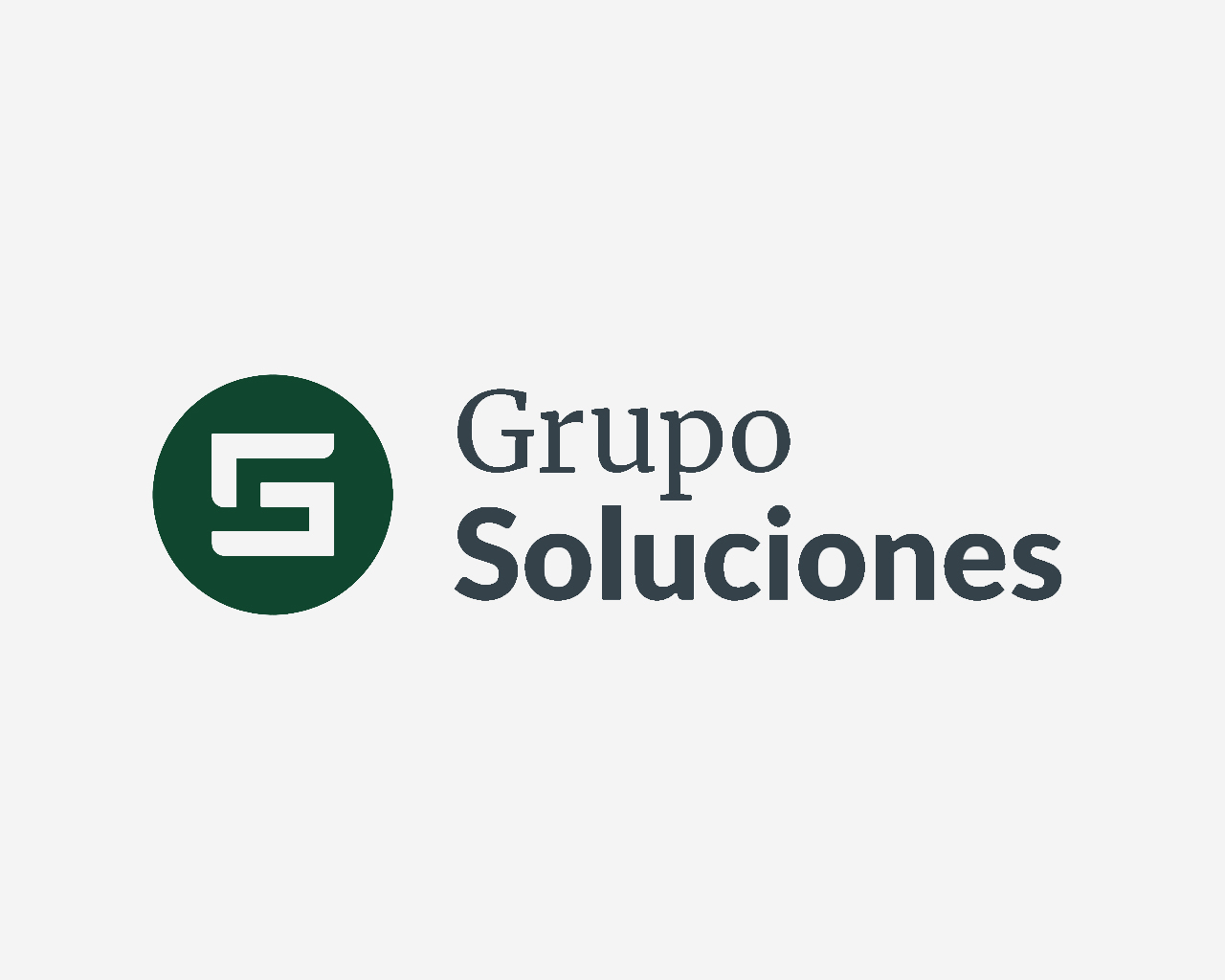 Logo Grupo Soluciones - Diseñado por Momo & Cía.