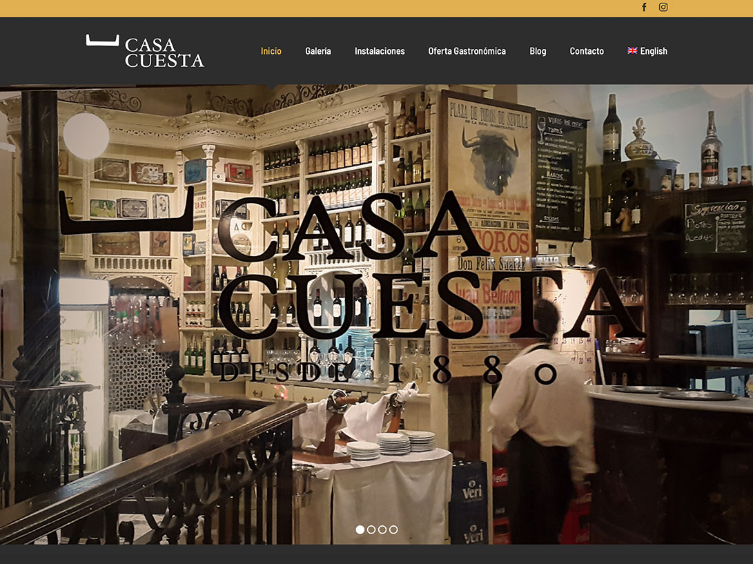 Diseño web Casa Cuesta