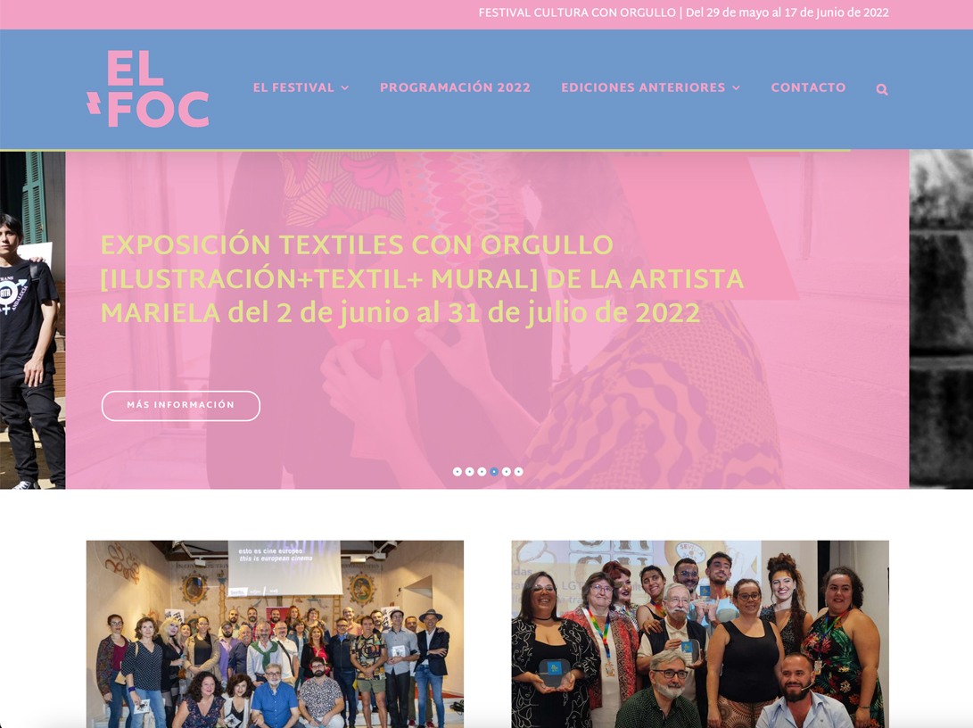 Web festival Cultura con Orgullo FOC