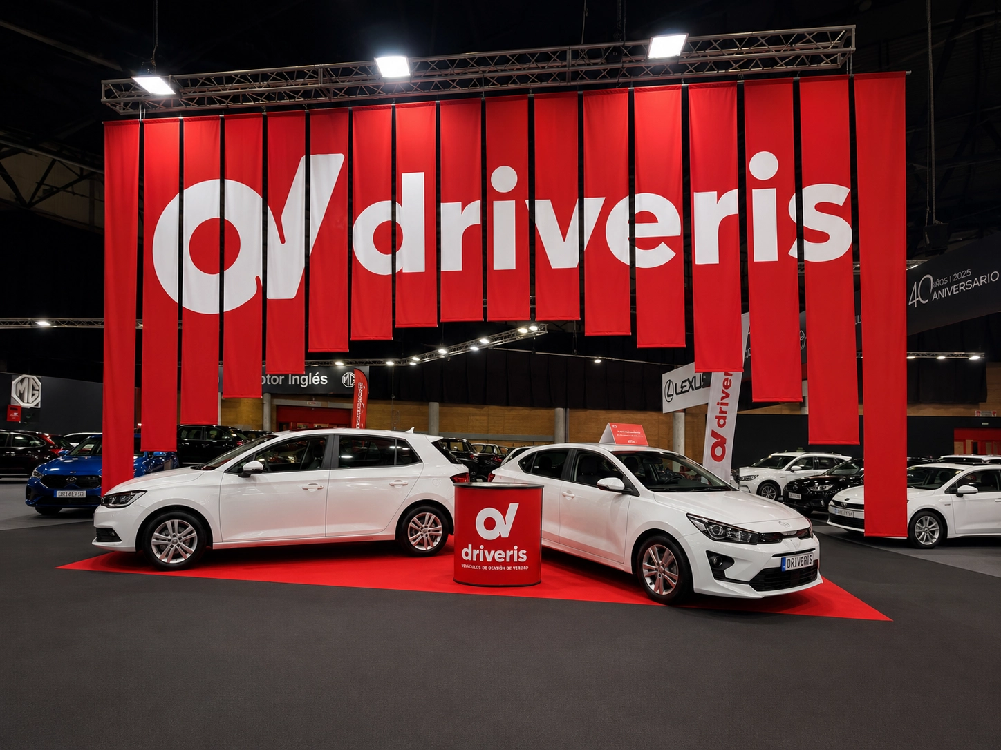 Stand de Driveris en el Salón del Motor 2025 en el Palacio de Exposiciones y Congresos de Sevilla (FIBES)